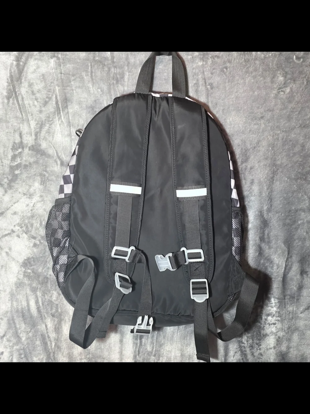 Cat & Jack Black and White Checkered Backpack